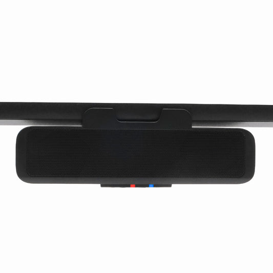Cyber Acoustics USB & Bluetooth Speaker Bar (CA-2890BT) – USB Powered Speaker with Speakerphone for PC and Bluetooth to Simultaneously Connect to Smartphones, Clamps to Monitor, Convenient Controls