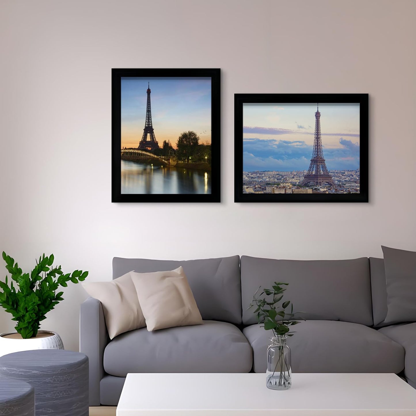 LUCKYLIFE 24x30 Picture Frame, Wall Hanging Poster Frames, Display Pictures 24 x 30 without Mat, Pack of 2, Black