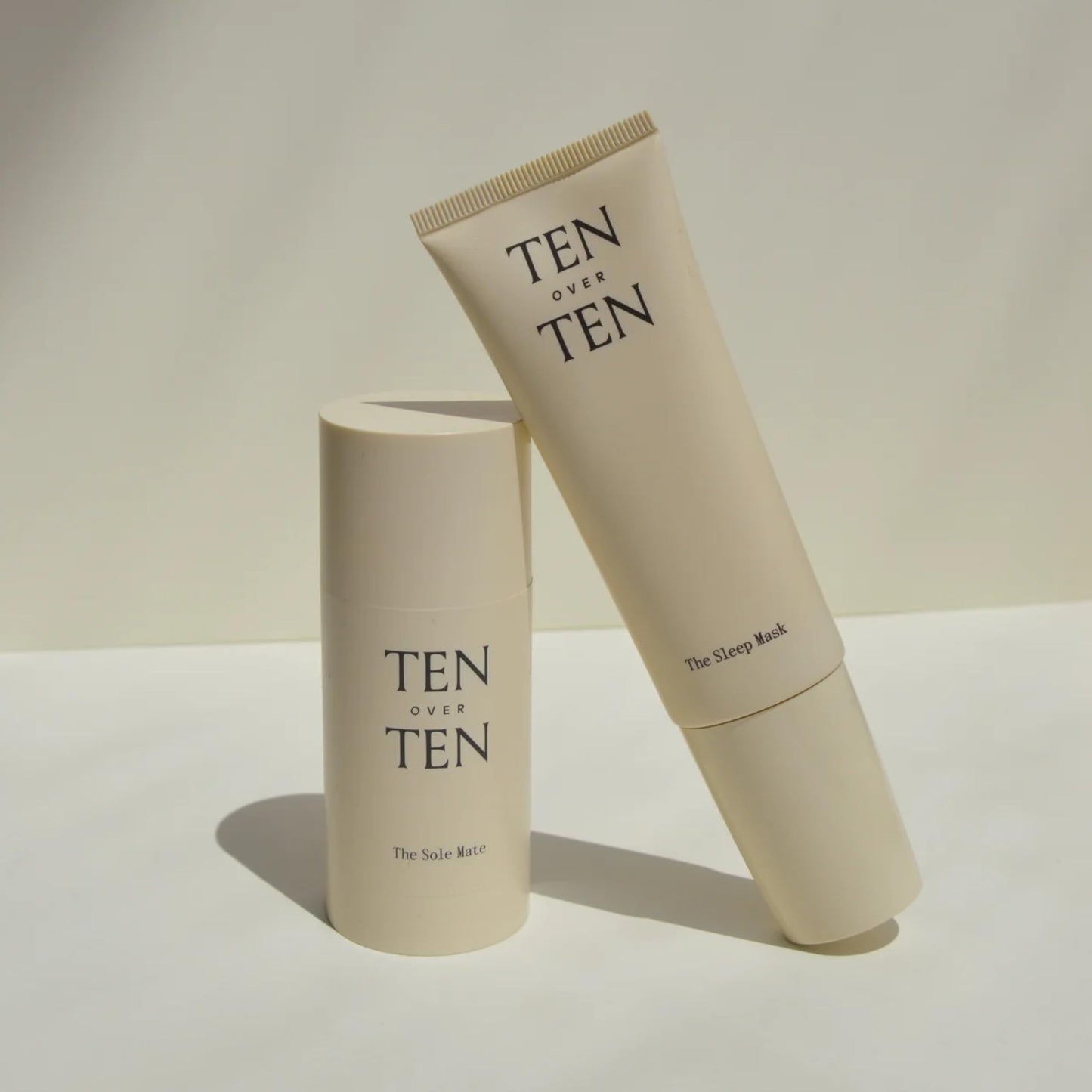 tenoverten - The Overnight Gift Set | The Sleep Mask (1.7 fl oz | 50 ml) and The Sole Mate (1.7 oz | 50 ml) | Moisturizing, Hydrating | Clean, Non-Toxic Hand and Foot Care