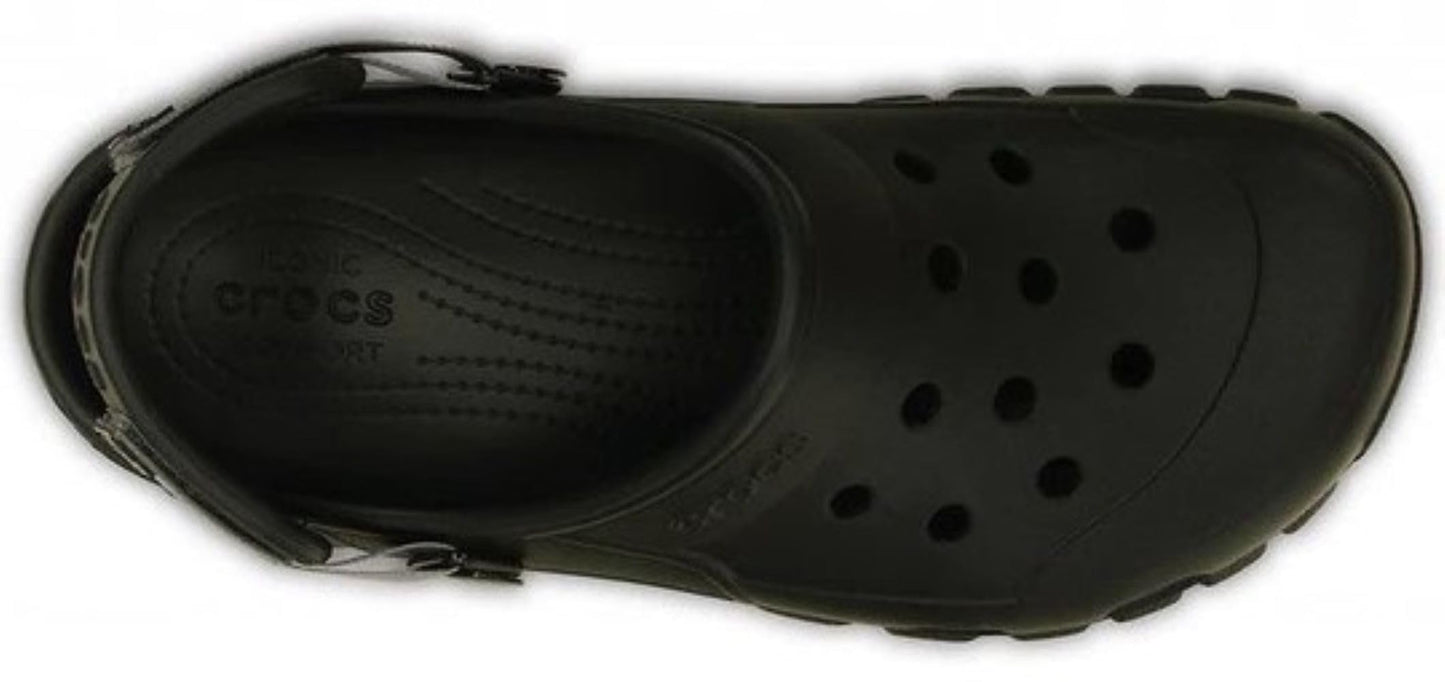 Crocs Unisex-Adult Offroad Sport Clogs, Black/Graphite, 10 Men/12 Women