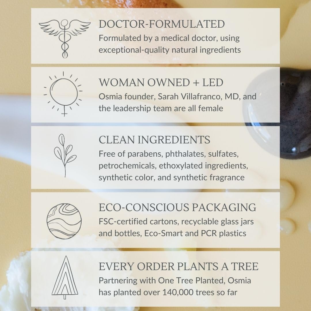 Osmia - Natural Purely Gentle Mud Cleanser | Clean Beauty For Healthy Skin (2.5 fl oz | 75 ml)