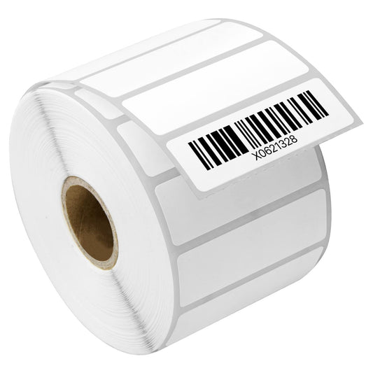 (10 Rolls, 17000 Labels) 2.25" x 0.75" Direct Thermal Blank Shipping Labels for Rollo Printer & Zebra Desktop Printers - 1" Core, Multipurpose UPC Barcode Address - Adhesive Perforated