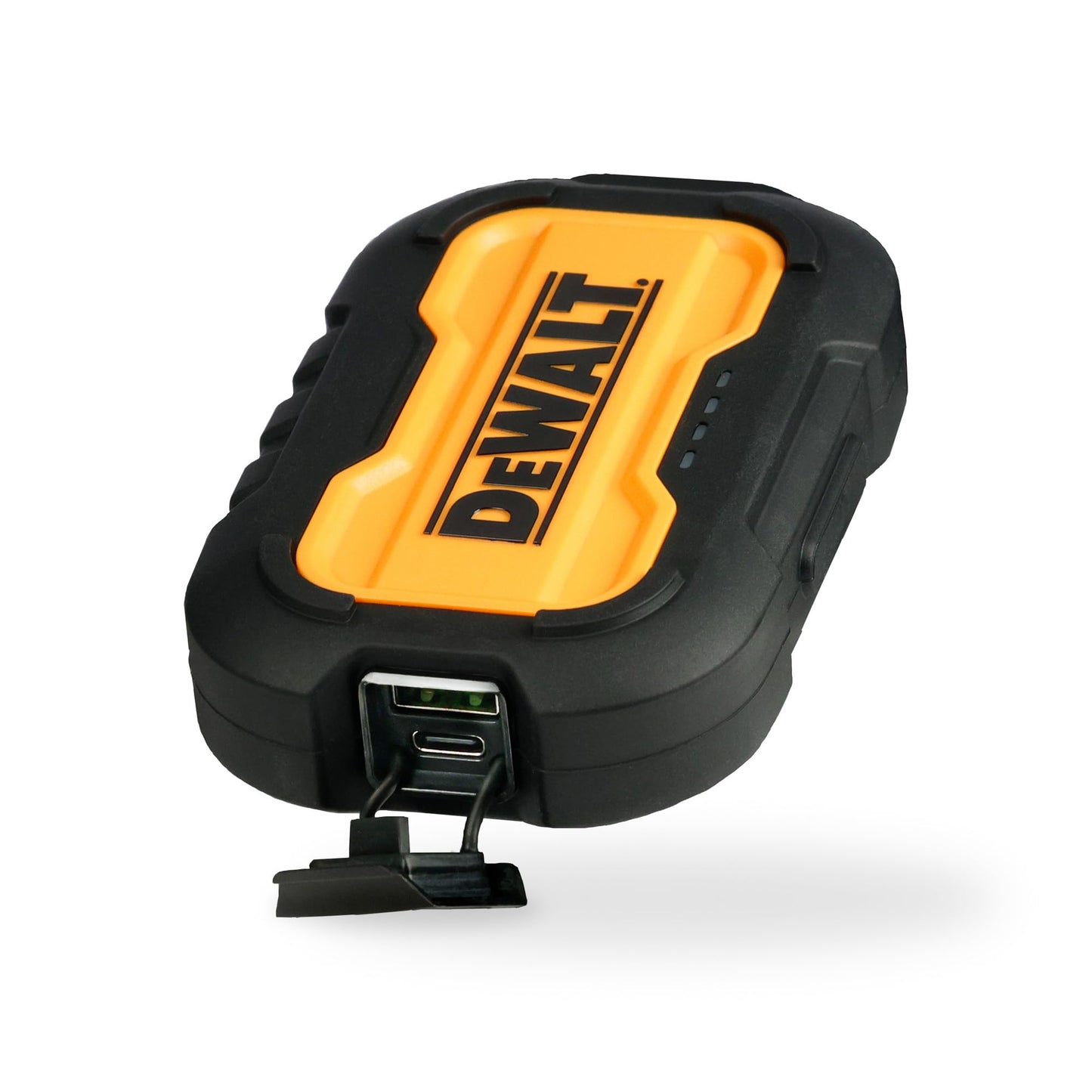 DEWALT Portable Charger, Power Bank, 10,000 mAh Battery Pack with USB-C Port for iPhone 16/16 Plus/16 Pro/16 Pro Max, iPhone 15 Series, iPhone 14/13, Samsung Galaxy