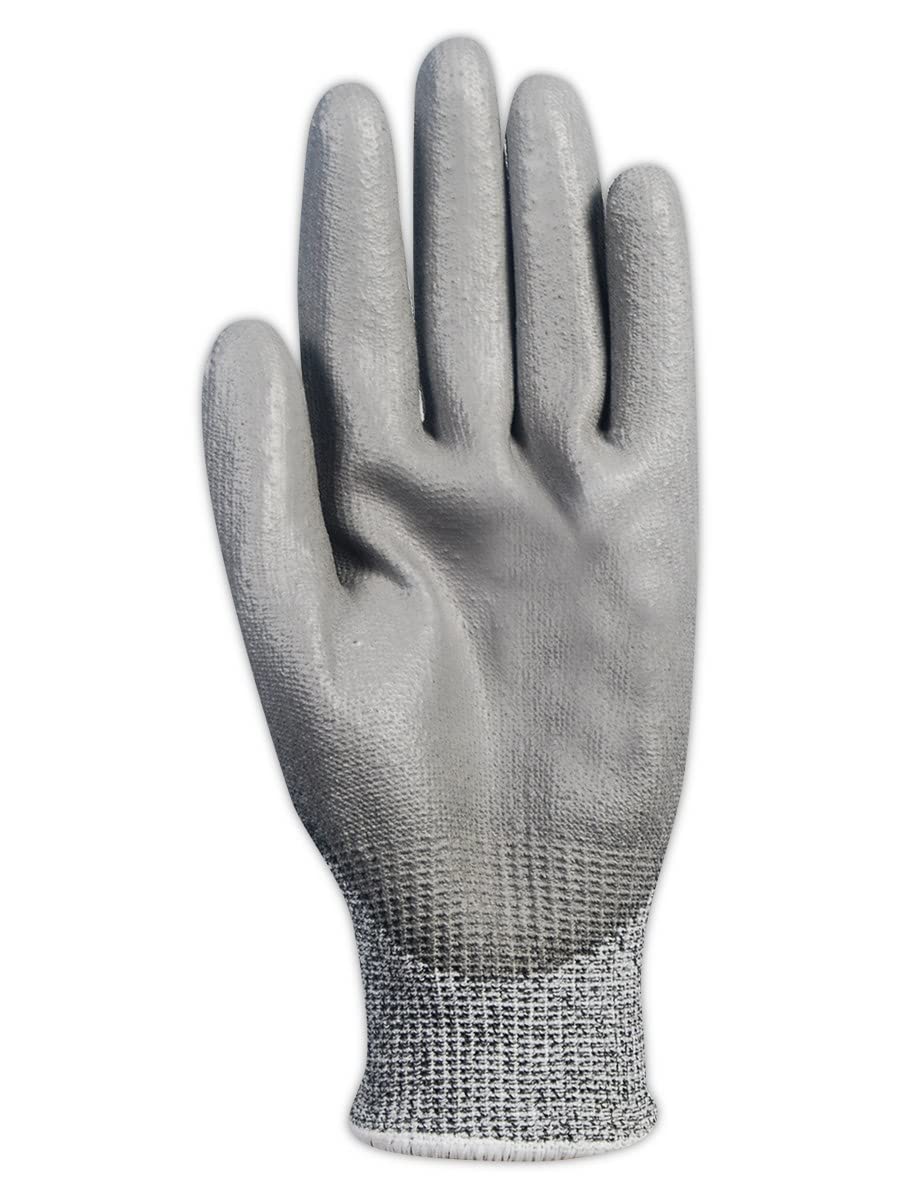 MAGID D-ROC ANSI A4 Hyperon Blended Polyurethane Coated Work Gloves, 12 Pairs, Size 10/XL, GPD514