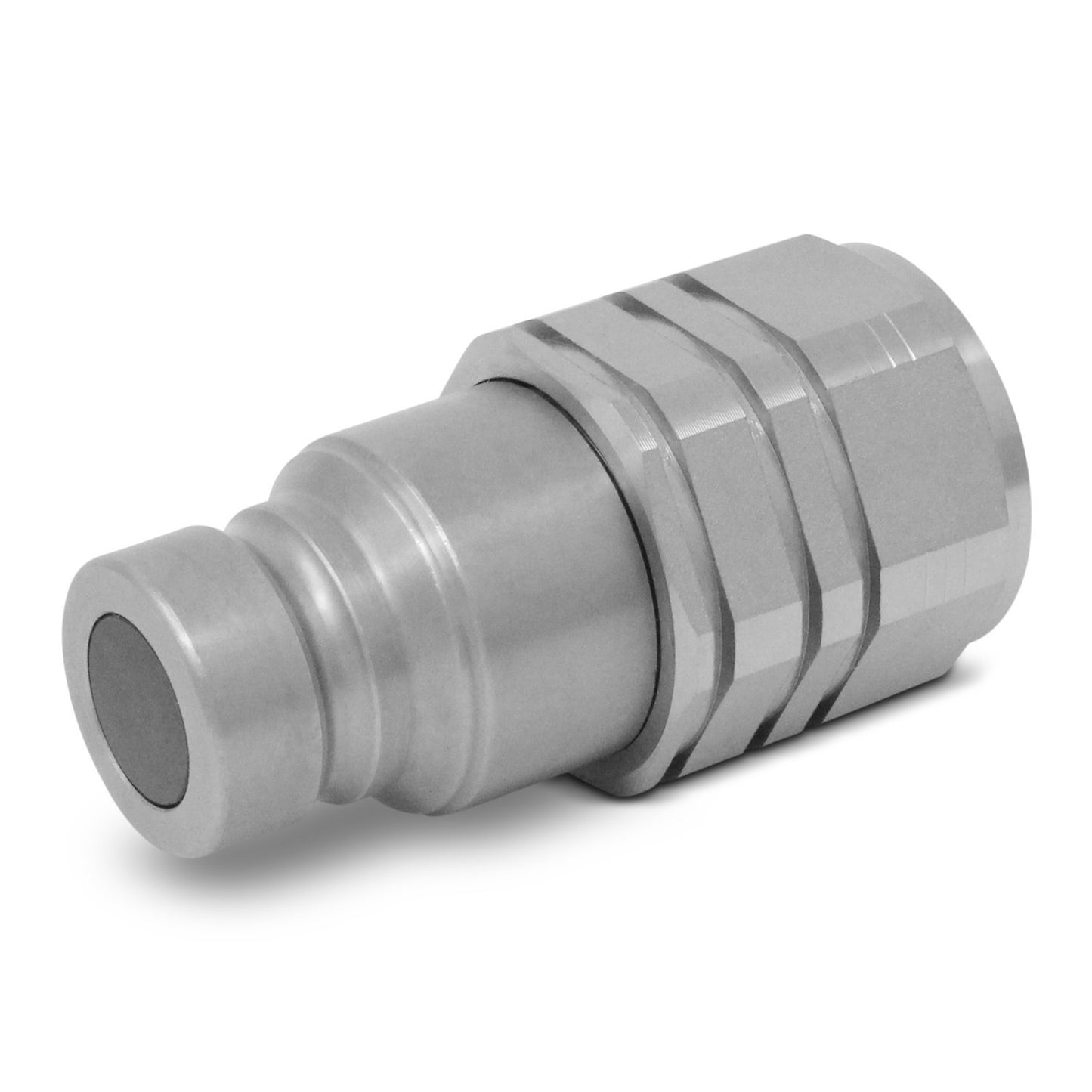 Summit Hydraulics 3/4" SAE Skid Steer Compatible with Bobcat Flat Face Hydraulic Quick Connect Couplers/Couplings Set w/Dust Caps, 2 Sets