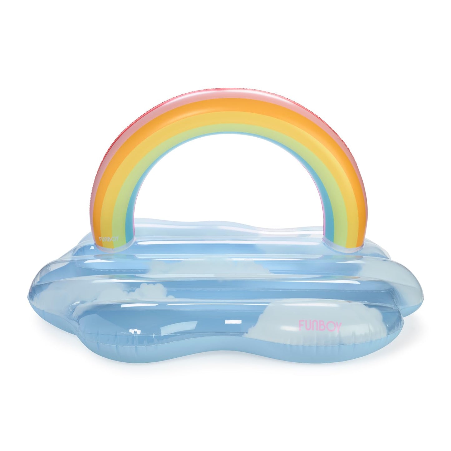 FUNBOY Giant Rainbow Cloud Pool Float 6 FT Long with Large Arching Rainbow and Floating Cloud Effect, Perfect for a Summer Pool Party, Large