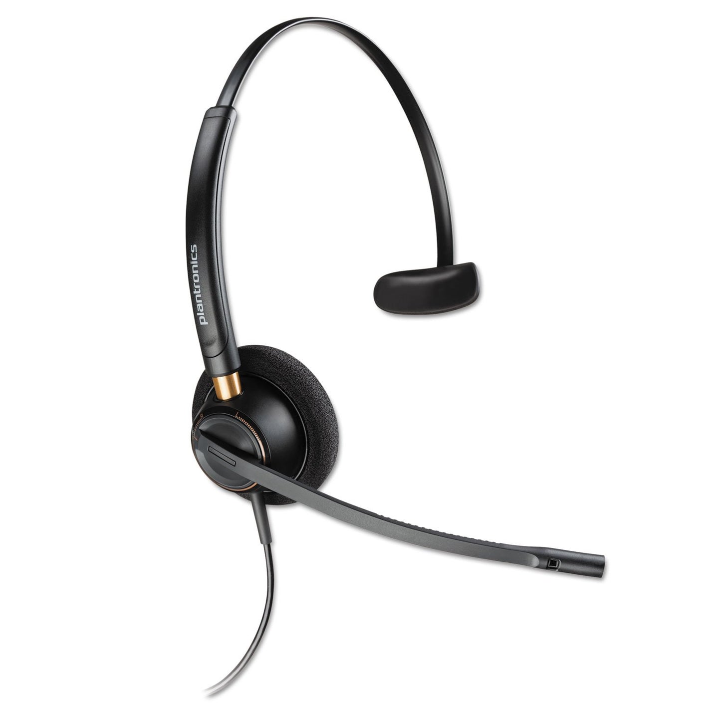Poly - EncorePro 510 QD Wired Headset (Plantronics) - Works with Poly Call Center Digital Adapters - Acoustic Hearing Protection - Mono (Single-Ear)