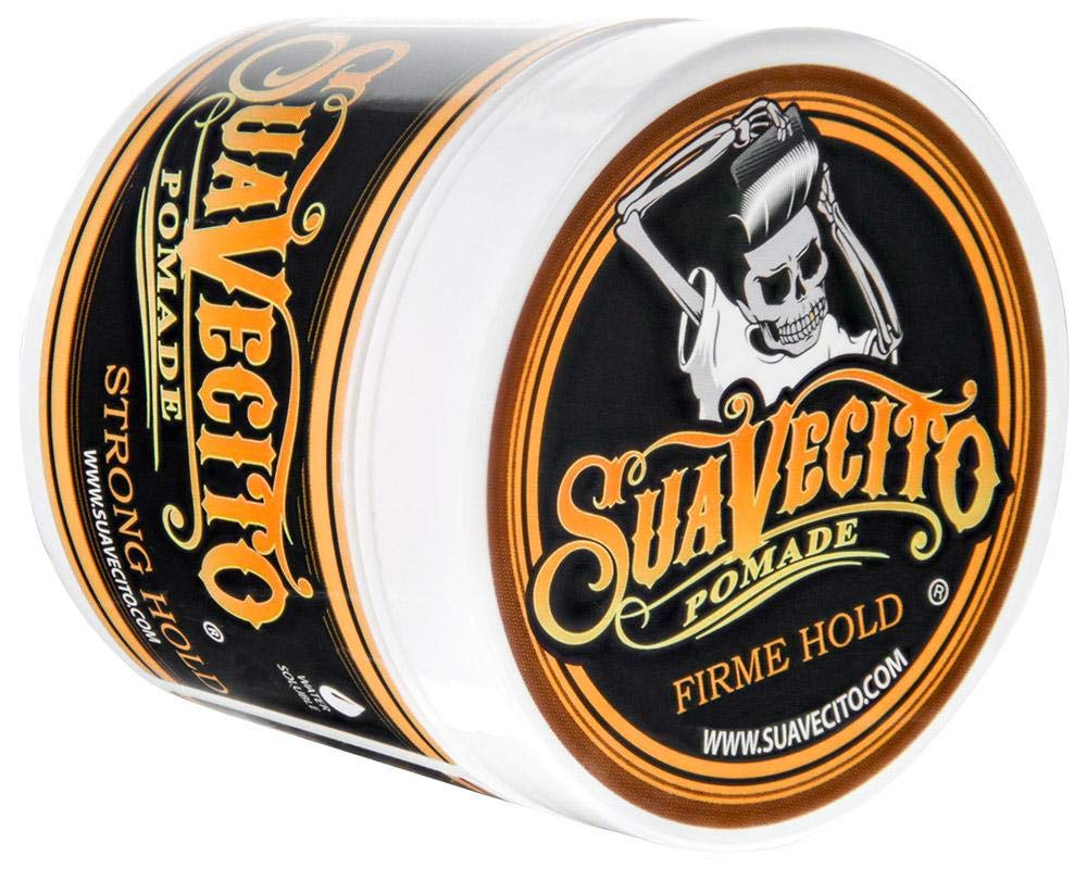 Suavecito Men's 5 PC Hair Kit - Original & Firme (Strong) Hold Medium Shine Pomade, Hair Cream and Grooming Spray, Large Deluxe Comb