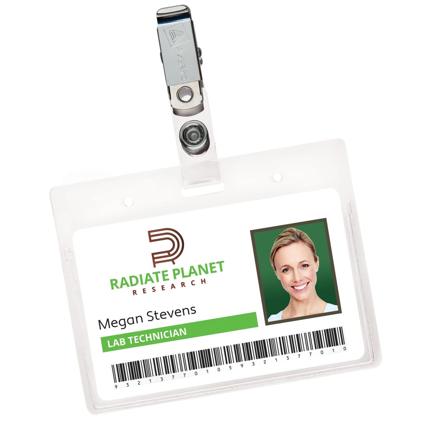 Avery Heavy Duty Badge Holders, 2.25" x 3.5", 50 Horizontal Name Badge Holders with Clips (2921)