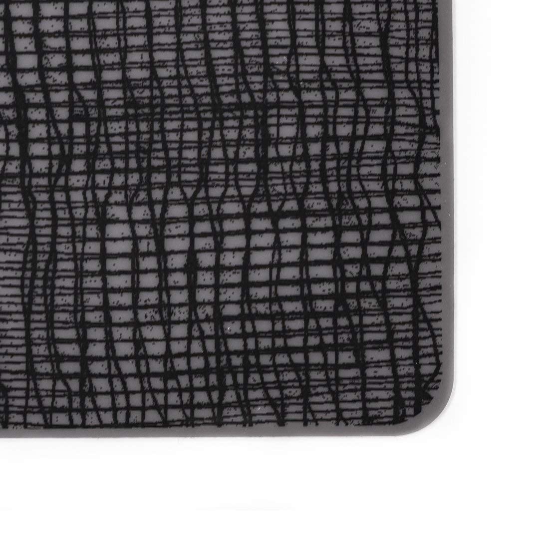 modern-twist Table Runner, BPA Free, Table Protection, Dishwasher Safe, Heat Resistant Up To 425°, Linen Print, Black
