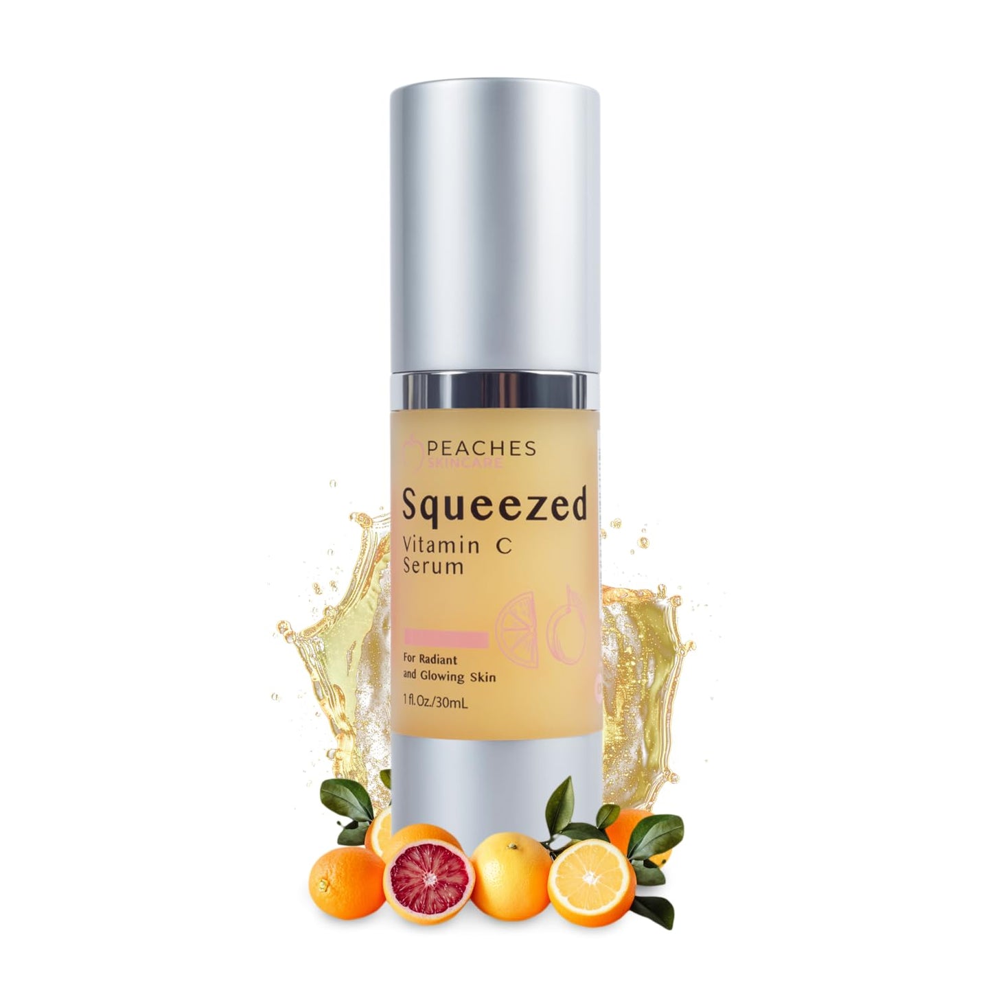 Vitamin C Face Serum (1 oz) - Age-Defying Brightening Serum with Real Gold, Kakadu Plum Extracts - Vegan Facial Serum - Vitamin C Serum For Face Elasticity - Squeezed Vitamin C Serum