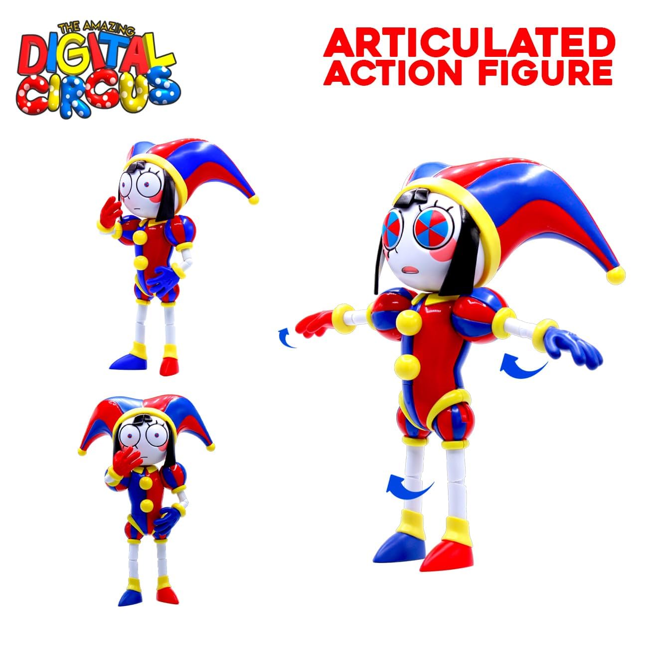Just Toys LLC The Amazing Digital Circus Deluxe Pomni Action Figure