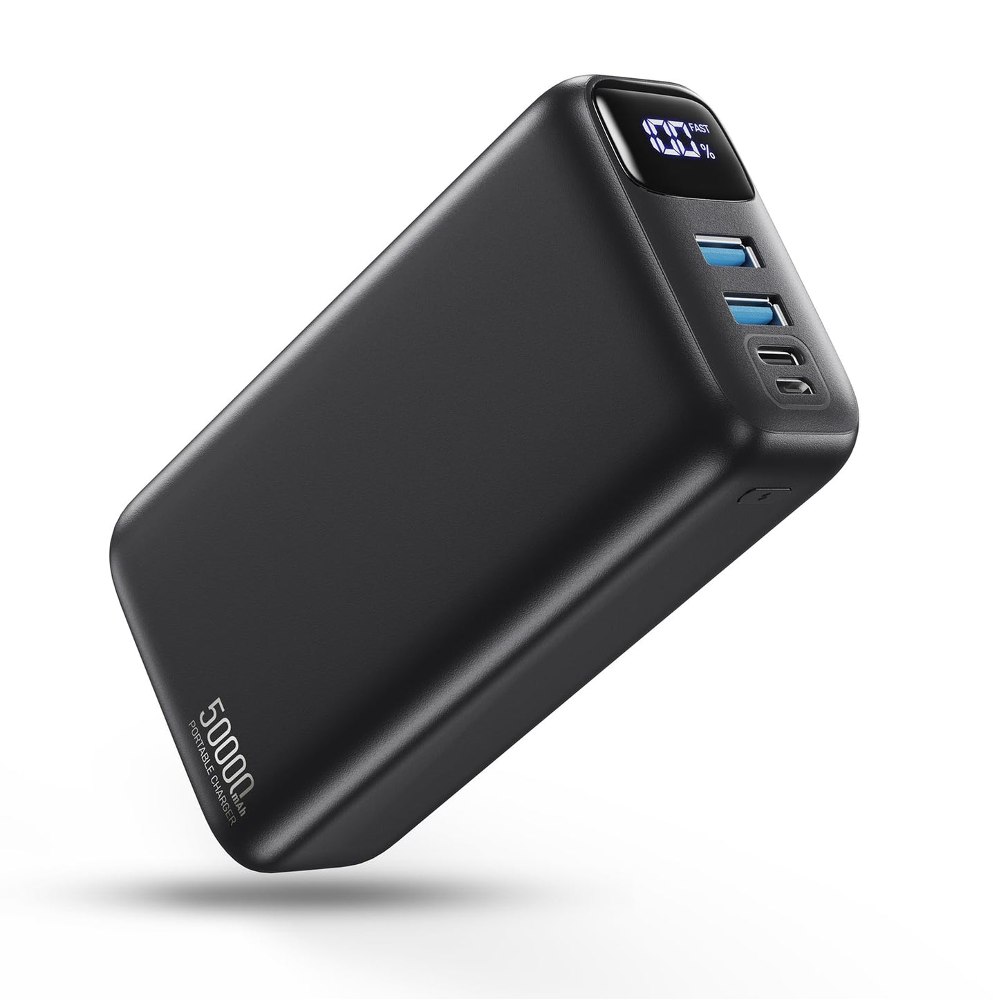 PIFFA 50000mAh Portable Charger Power Bank,22.5W Fast Charging Portable Phone Charge USB-C PQ3.0 QC4.0,LED Display, Battery Pack for iPhone 17/16/15 Pro Samsung Google, for Travel Camping Essential