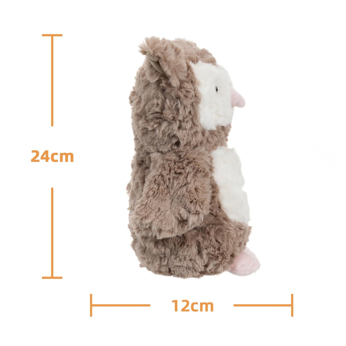 Apricot Lamb Toys Plush Brown Owl Stuffed Animal Soft Cuddly Perfect for Child (Brown Owl, 9.5 Inches)