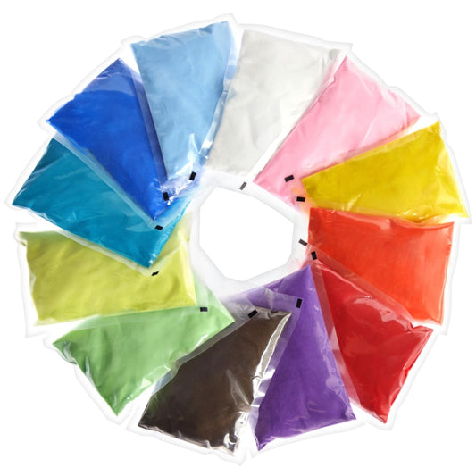 12 Pack Colored Sand for Crafts - Individual 1lb Colored Sand, DIY Wedding Decorations, Vase Fillers