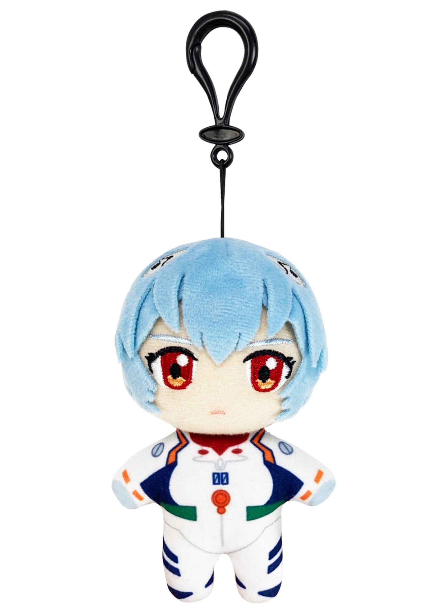 Great Eastern Entertainment Evangelion New Movie - Rei Ayanami Plug Suit Mini Plush w/Spring Clip 4.5" H