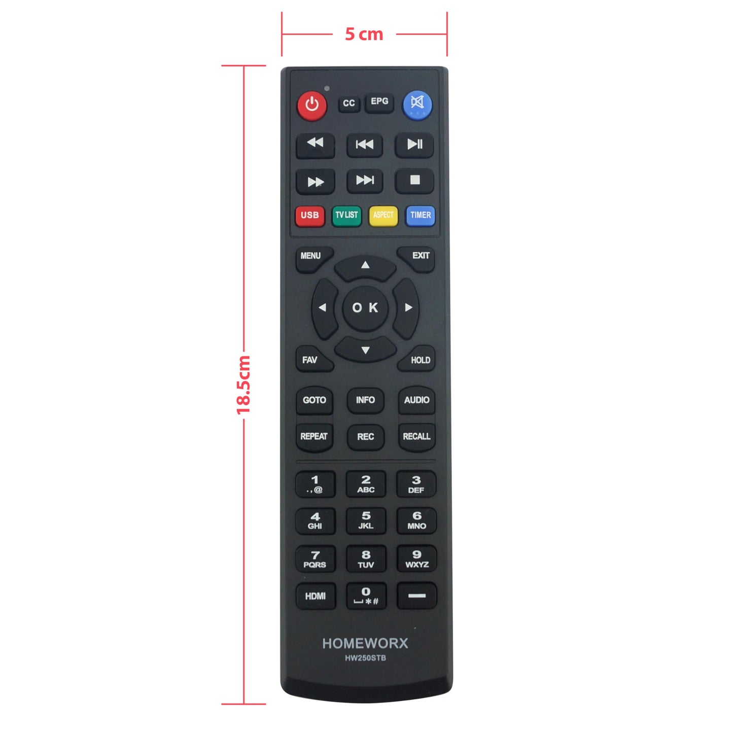 2024 Version Digital TV Converter Box, ATSC Digital Converter Box with TV Tuner, TV Recording, USB Multimedia Function, 1080P HDMI Output, Metal Case, Clear QAM, by Mediasonic HomeWorx (HW250STB)