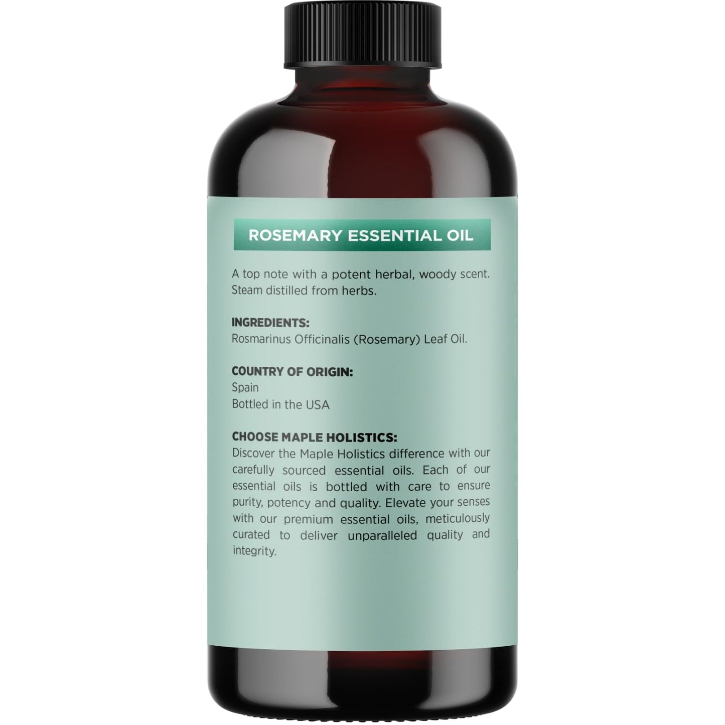 Pure Rosemary Essential Oil Bulk Size - Undiluted Rosemary Oil for Hair Skin and Nails and Refreshing Aromatherapy Oil for Diffusers - Cleansing Rosemary Essential Oil for Dry Scalp Care 8oz