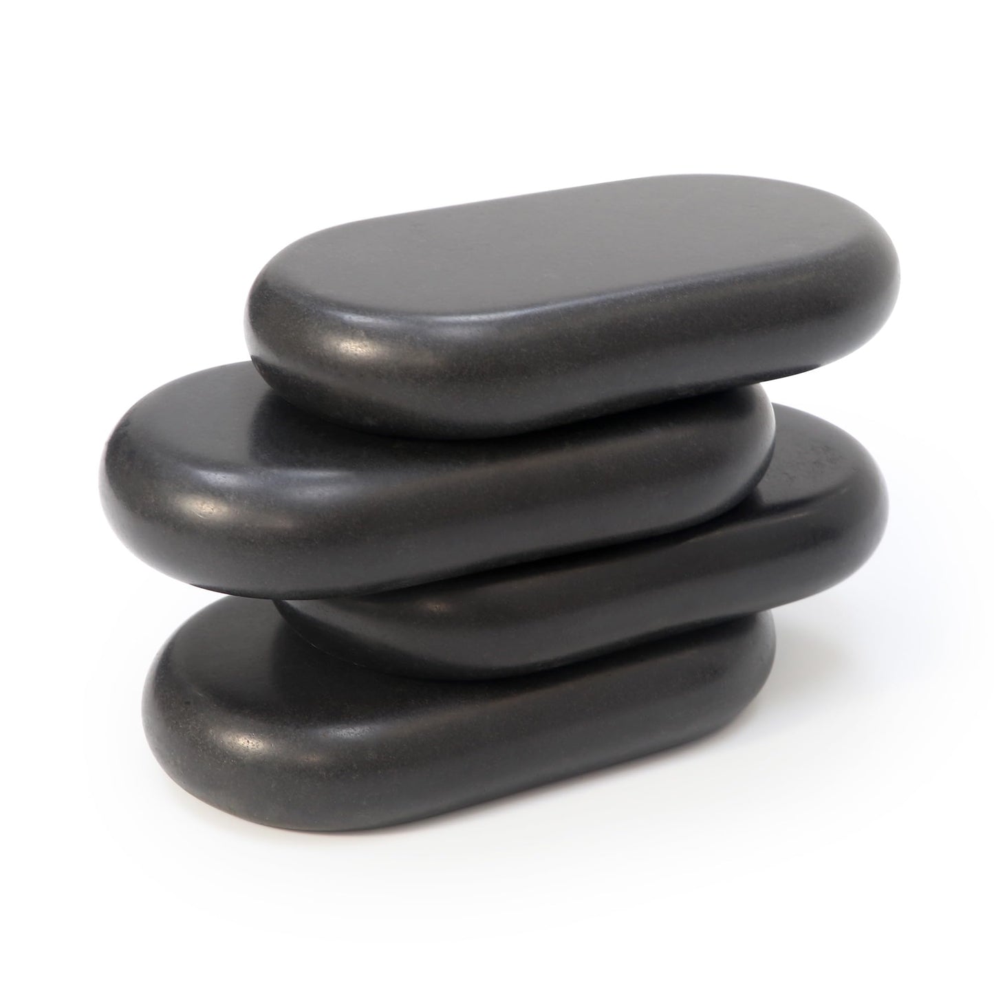 Master Massage 4 Pieces XXL Oversized Super Extra Large Oval Shape Basalt Massage Hot Stone Massage Stone Warm Stone Set-6” x 3.4“x 1.1”-Spa-Beauty-Salon-Massage
