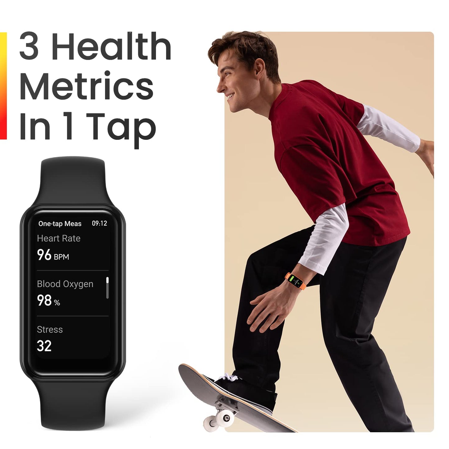 Amazfit Band 7 Fitness & Activity Tracker, Step Monitoring, Heart Rate & SpO2 Monitoring, Virtual Pacer, 18-Day Battery, Sleep Quality Analysis, Alexa Built-In, Water Resistant, (Black)