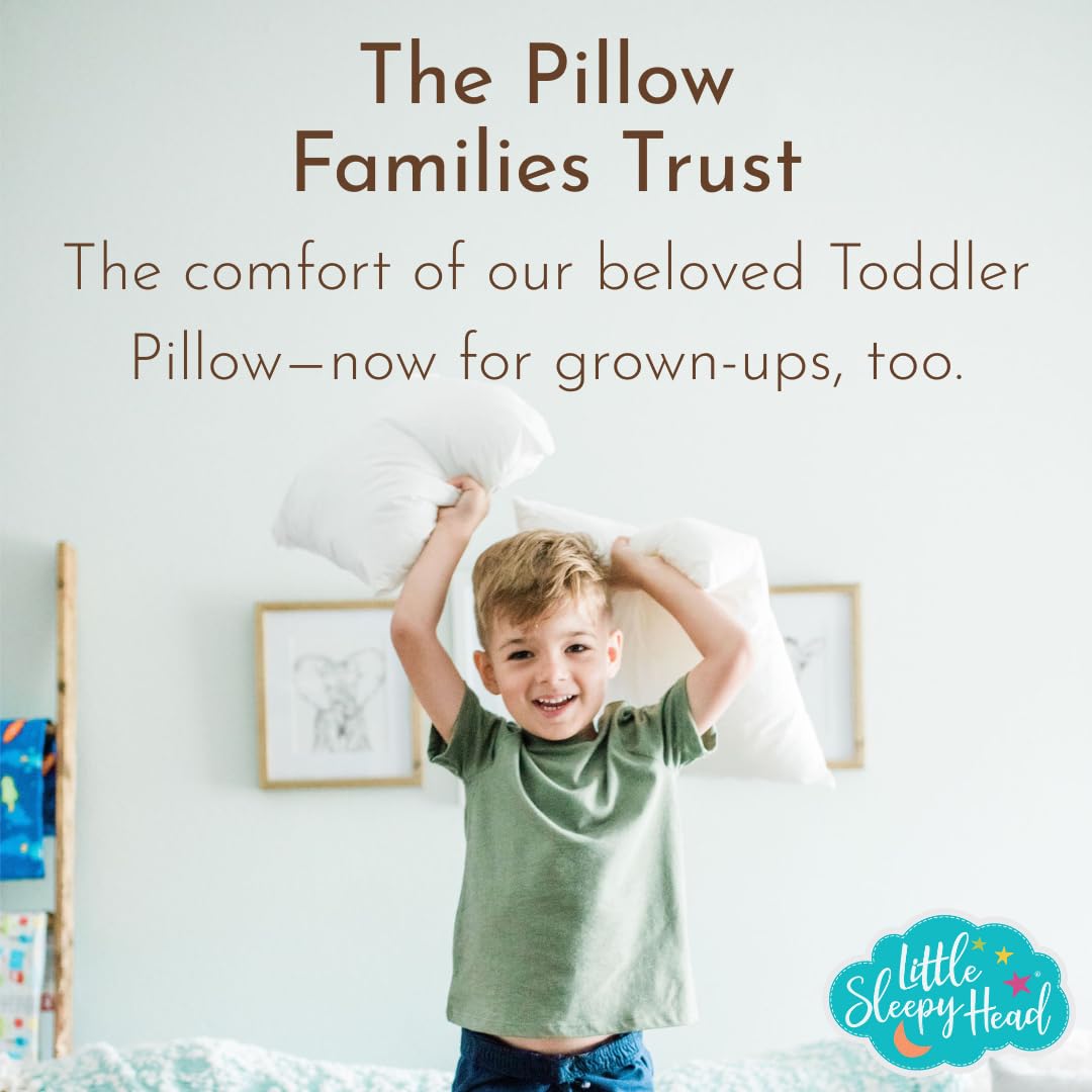 Little Sleepy Head Standard Pillow for Sleeping, Adjustable Loft Bed Pillow with Hypoallergenic Down-Like Fill, Hotel Quality Comfort, Soft or Firm Support - Standard Size Pillow 1 Pack, 20x26