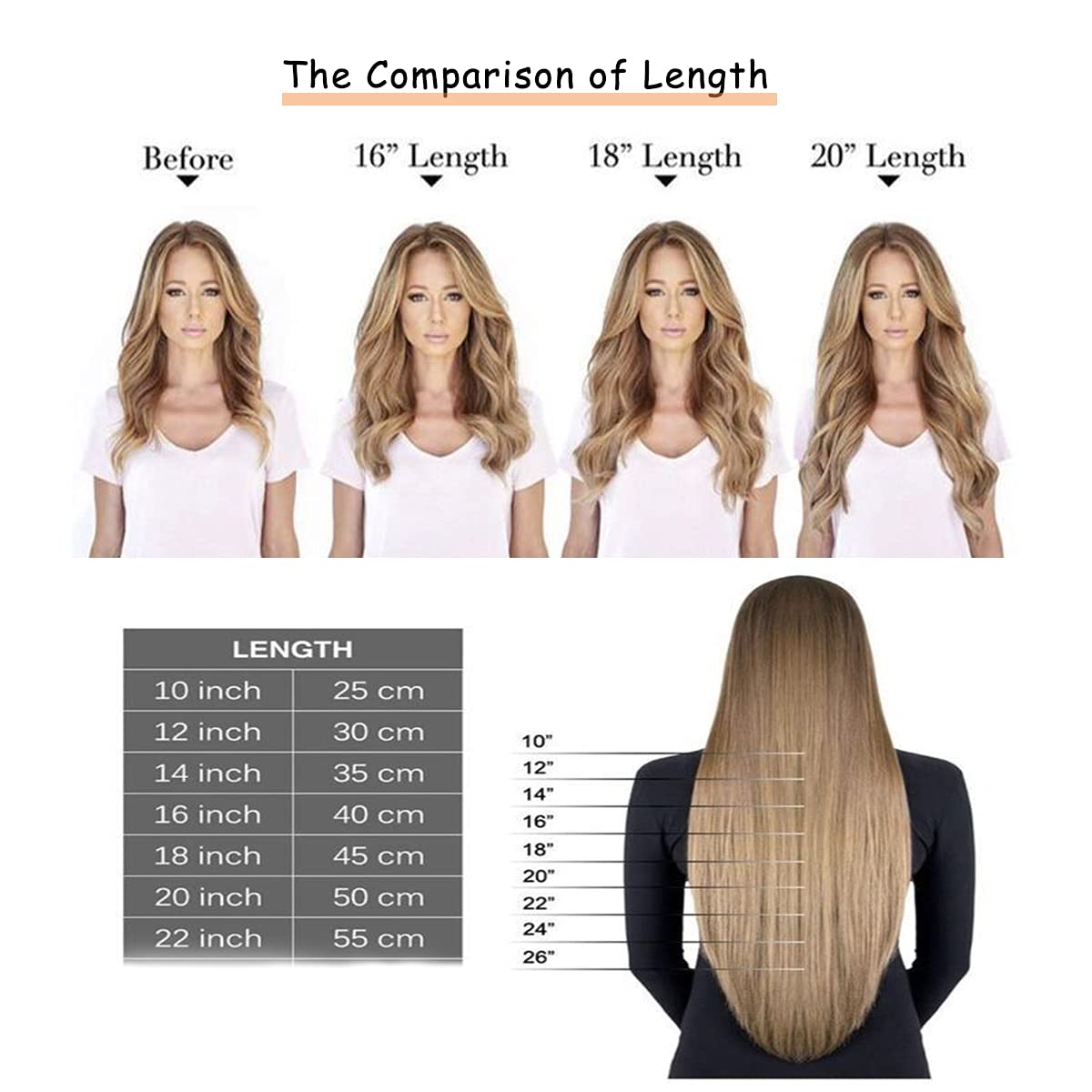 Caliee Blonde Clip in Hair Extensions Real Human Hair,P10-613 Natural Human Hair Extensions Clip ins Real Human Hair for Women Full Head 120G with 16 Clips 7Pcs Lace Clip in hair 18Inch