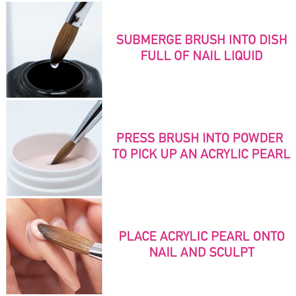 Young Nails Liquid Nail Monomer for Acrylic Nail Powder - Professional Liquid Monomer, Acrylic Nails At Home, Low Odor, MMA Free, Non-Yellowing, 32 oz