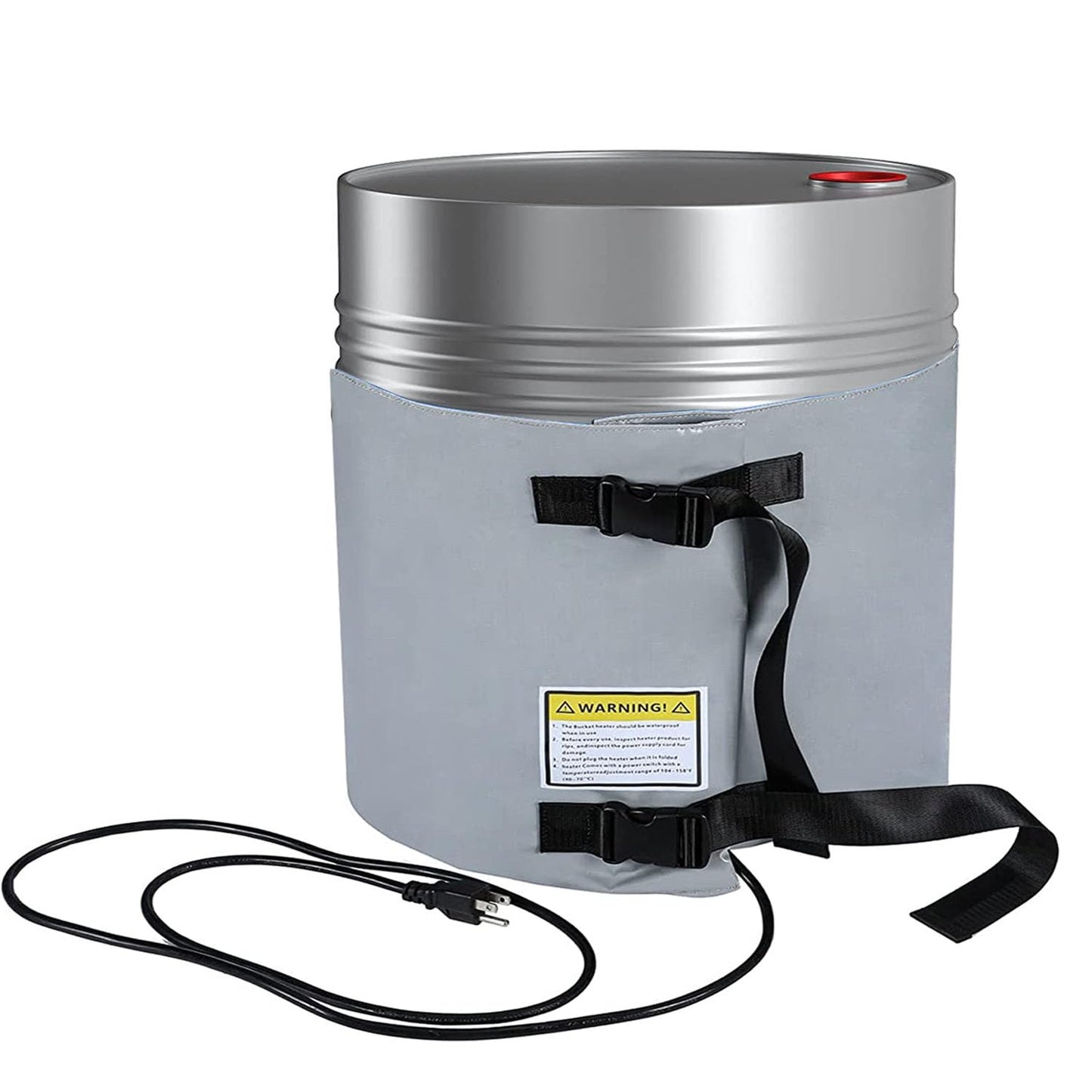 H&G lifestyles Insulated Pail Band Heater 5-Gallon Propane Tank Heater Blanket Drum Honey Heater 100 Watt 120 Volt Grease Keg Heater Temperature Adjustment
