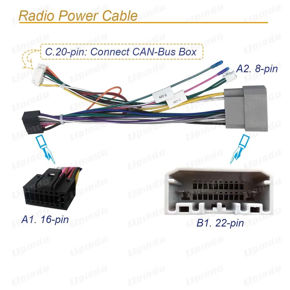 16pin Car Stereo Radio Power Retrofit Wiring Harness Adatper fits for Jeep Wrangler Cherokee Compass Grand Patriot Dodge Caliber Voyager