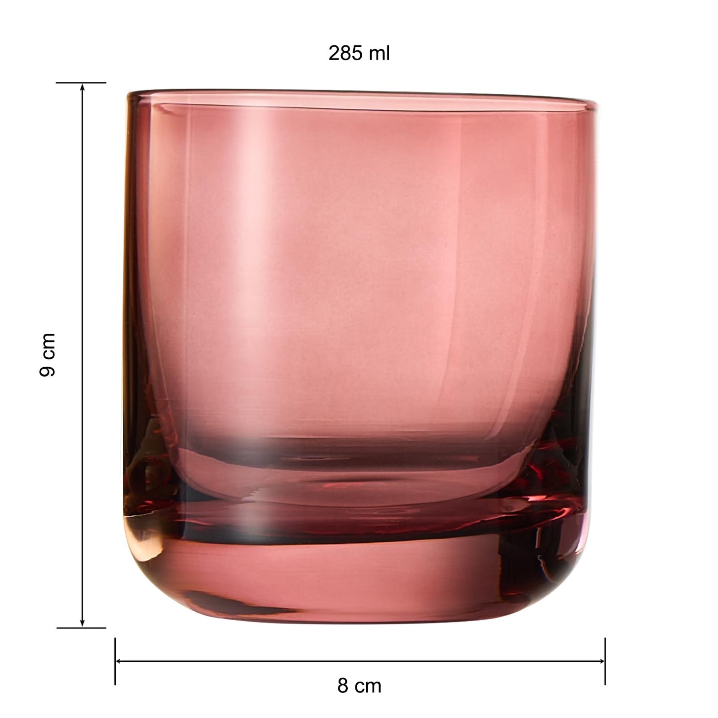 Khen Colored Old-Fashioned Drinking Glasses | Set of 6 | Large 9.6oz Art Deco Stemmed Muted Martini Classic Whiskey, Champagne, Cocktail, Margarita, Martini Wine Glass, Gift Idea, Muted Pastel Colors