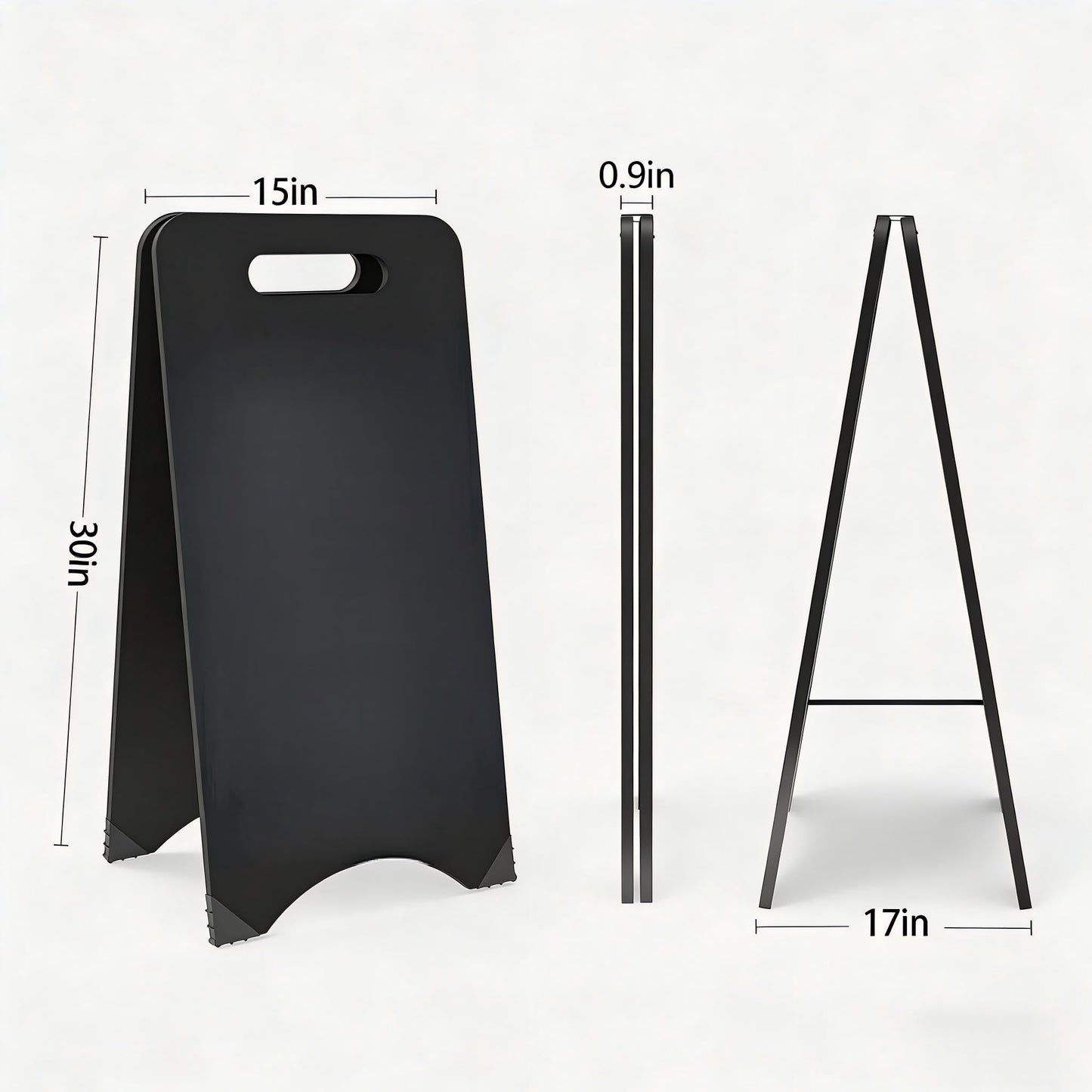 A-Frame Chalkboard 15"×30" Double-Sided Sandwich Chalkboard- Foldable Sturdy Outdoor Sandwich Board for Restaurant, Wedding & Business
