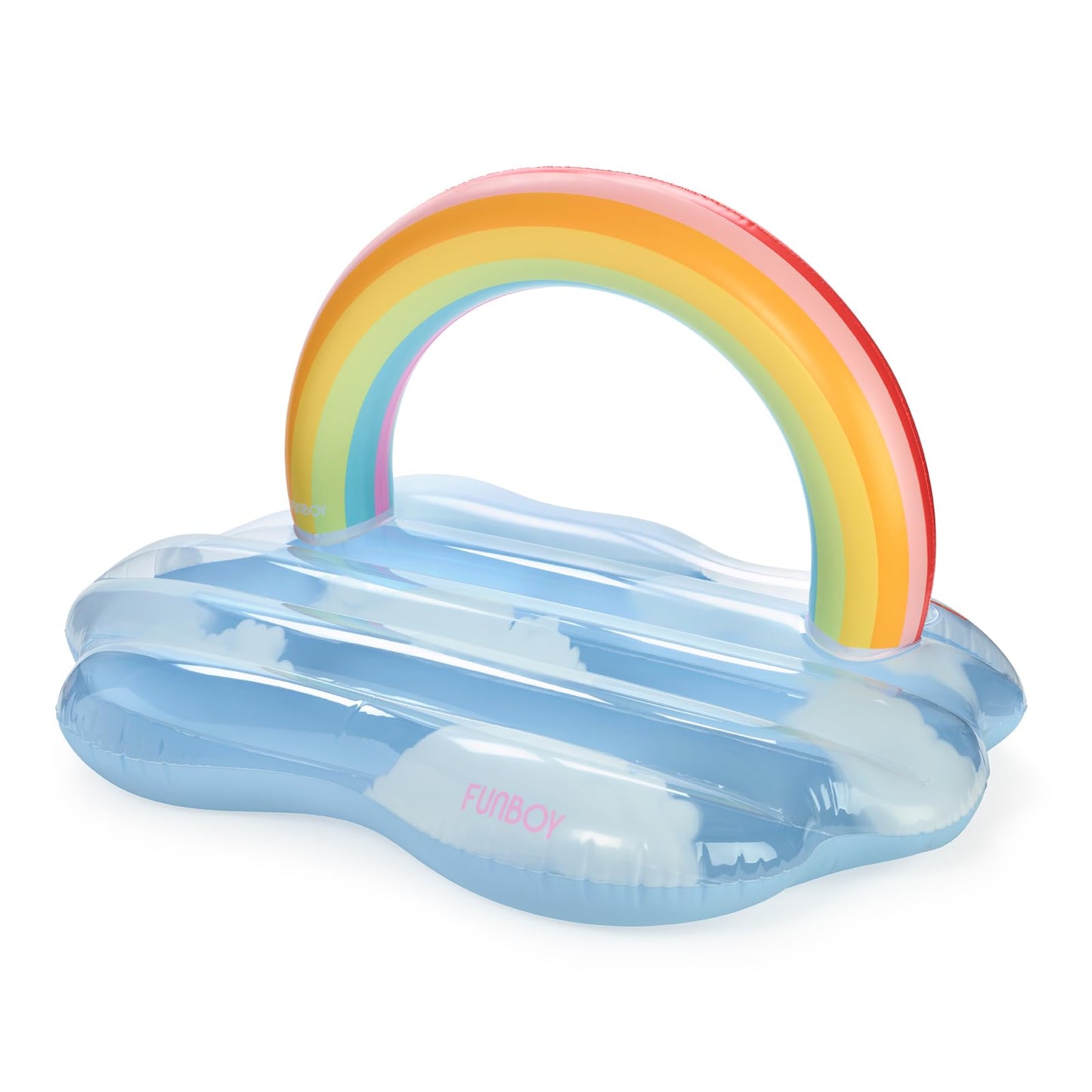 FUNBOY Giant Rainbow Cloud Pool Float 6 FT Long with Large Arching Rainbow and Floating Cloud Effect, Perfect for a Summer Pool Party, Large