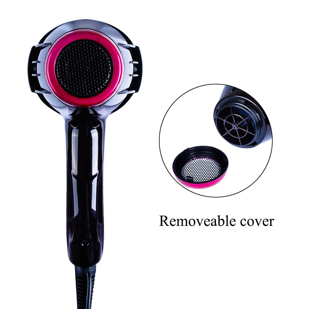 Professional Hair Dryer Powerful 3500 Watt Blow Dryer Salon Ceramic Tourmaline Ionic High Power Blow Dryer,Quick Dry Hair Dryers with AC Motor Concentrator Diffuser Attachments