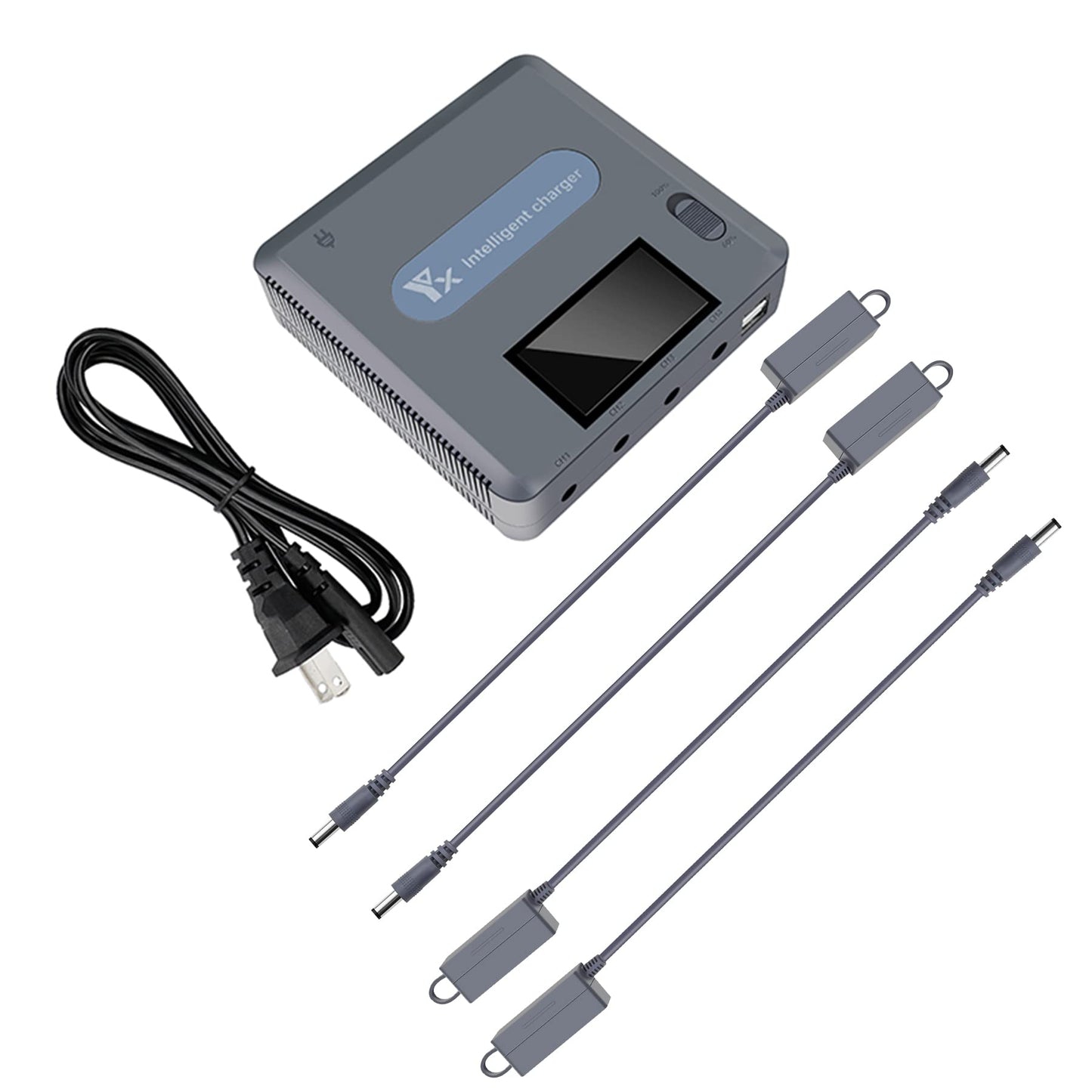Hanatora LCD Parallel Charger with Storage Charge for DJI Mavic 3/Cine/Classic/Pro/Enterprise Battery,Display Rapid Multi Charging Hub Drone Accessories
