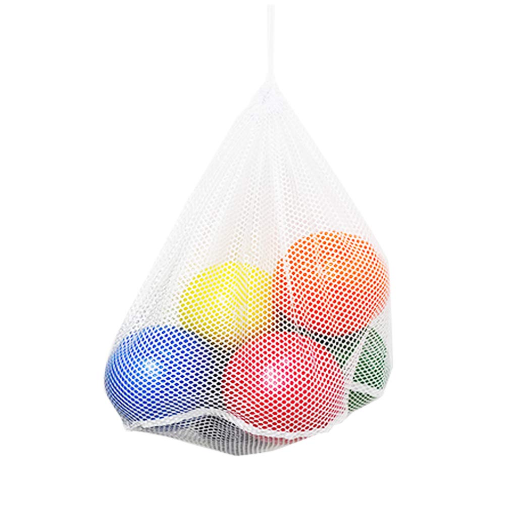 N-A SEEPROS Foam Dodgeball Set - Soft Skin, Low Bounce, Set of 6 with Mesh Storage Bag for Kids and Adults(7 inch)