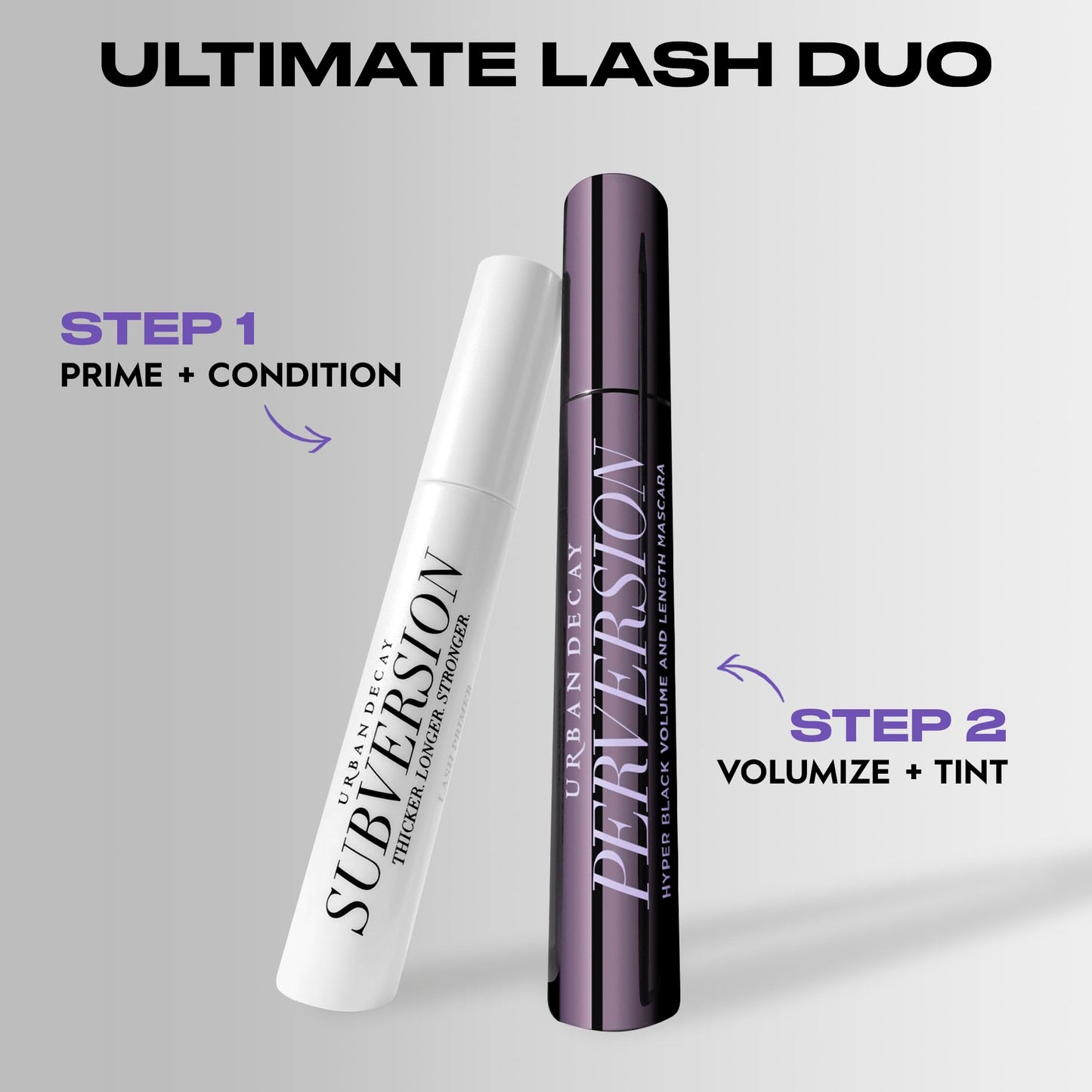 Urban Decay Perversion Volumizing Waterproof Mascara, Black Lengthening Mascara, Buildable Lash Volume & Length, Nourishing Proteins & Amino Acids, Cruelty-free, Paraben-free - 0.34 fl oz