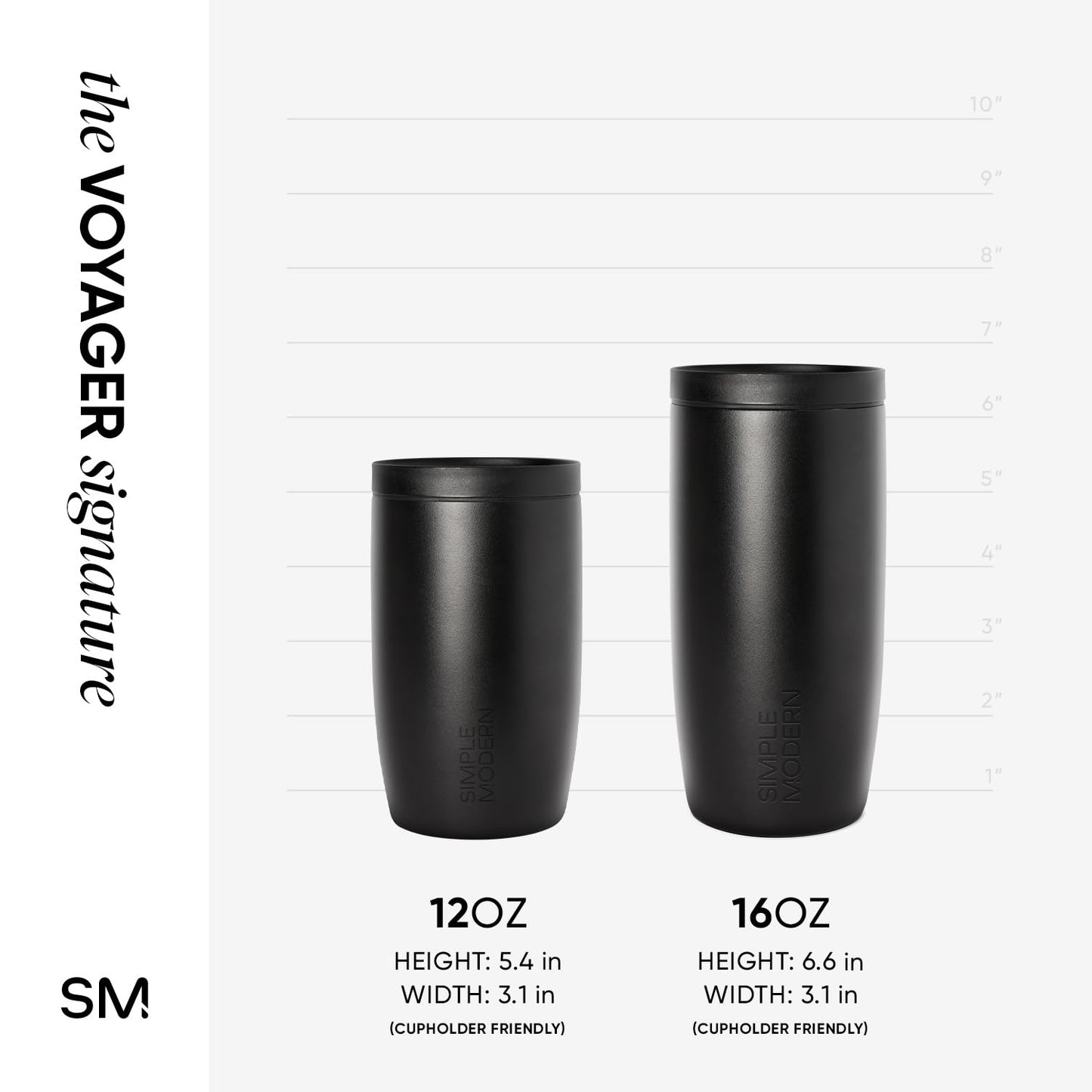 Simple Modern Travel Coffee Mug Tumbler with 360° Lid | Ceramic-Lined Insulated Stainless Steel Cold Brew Iced Coffee Cup | Gifts for Women Her Him | Voyager Signature | 16oz | Cream Leopard