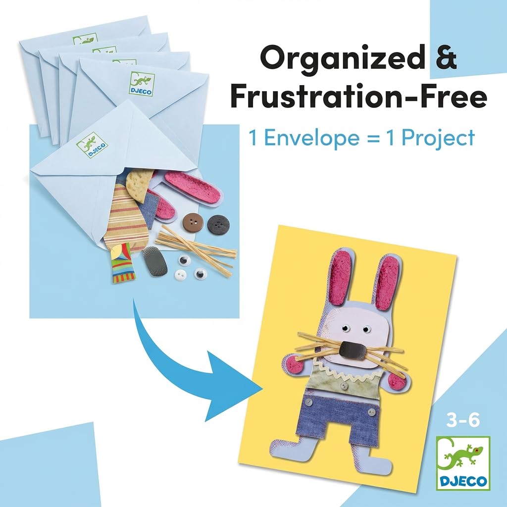 DJECO Le Petite Artist Collages for Little Ones Activity Set