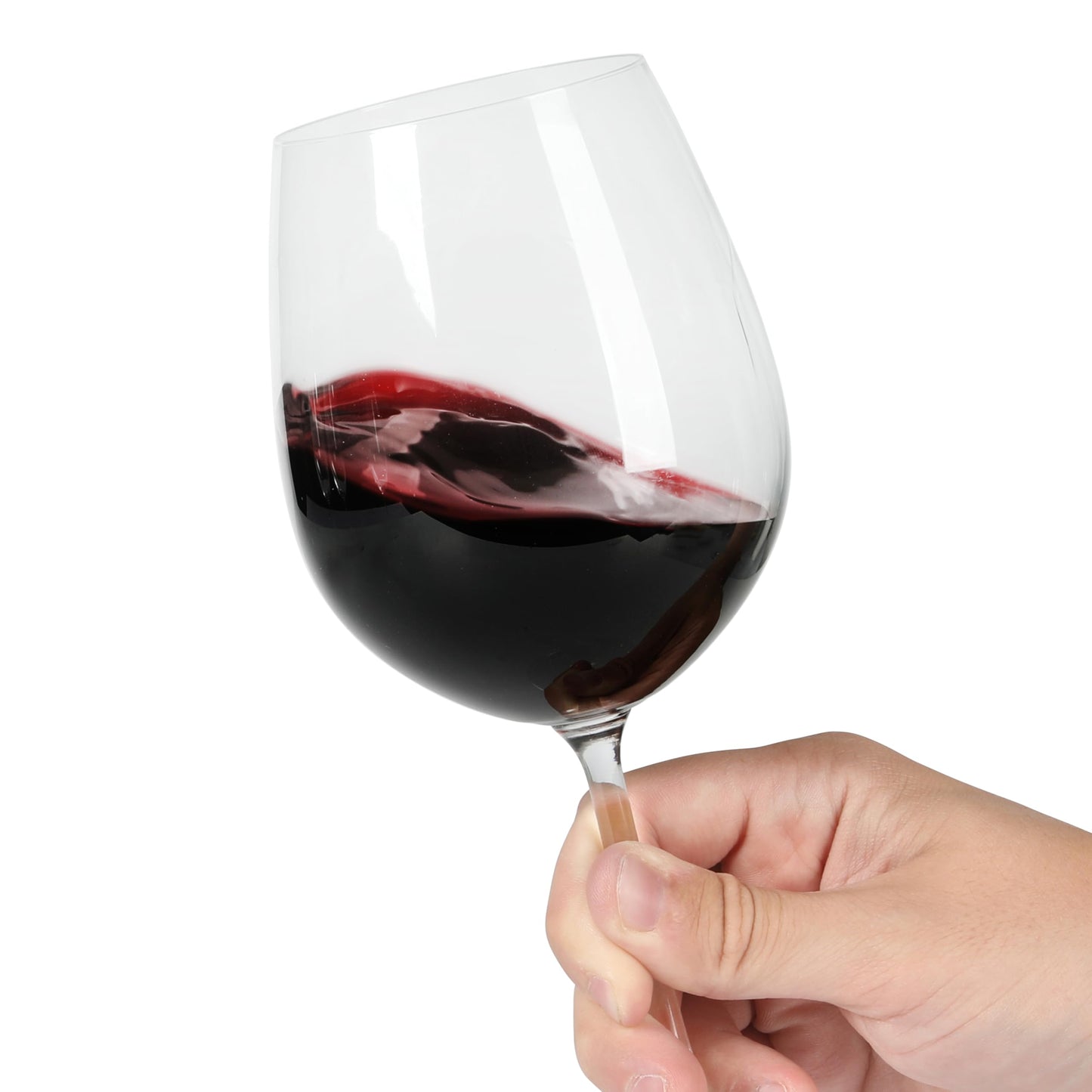 Martha Stewart Vivica 4-Pack Red Wine Glass Set, 20 oz – Elegant Stemmed Wine Glasses for Red Wine, Durable Clear Glassware for Dining, Entertaining, or Everyday Use