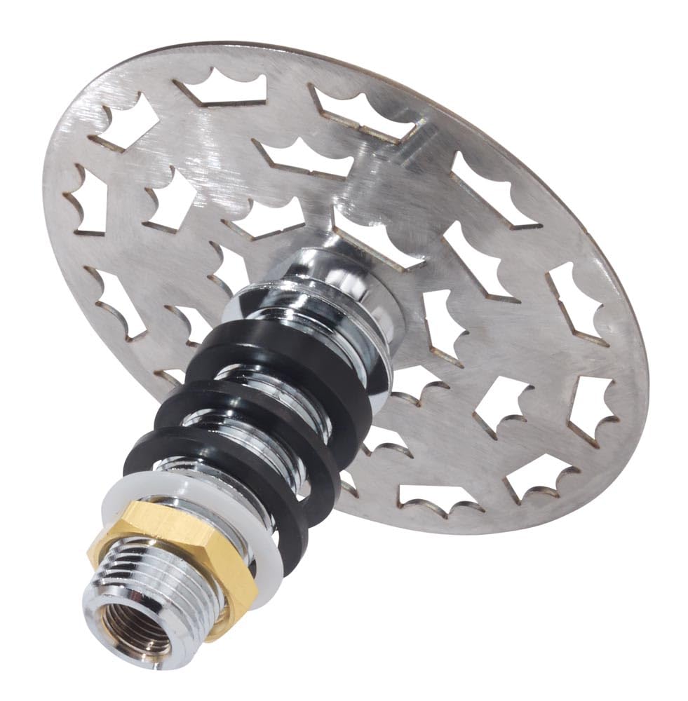 Krowne 16-144 Royal Series Glass Rinser with Perforated Grid | Commercial Kitchen Underbar Sink Equipment Accessory for Restaurant Cafeteria Catering Service | 4-1/2"D x 4-1/4"H, Stainless Steel, NSF