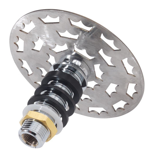 Krowne 16-144 Royal Series Glass Rinser with Perforated Grid | Commercial Kitchen Underbar Sink Equipment Accessory for Restaurant Cafeteria Catering Service | 4-1/2"D x 4-1/4"H, Stainless Steel, NSF