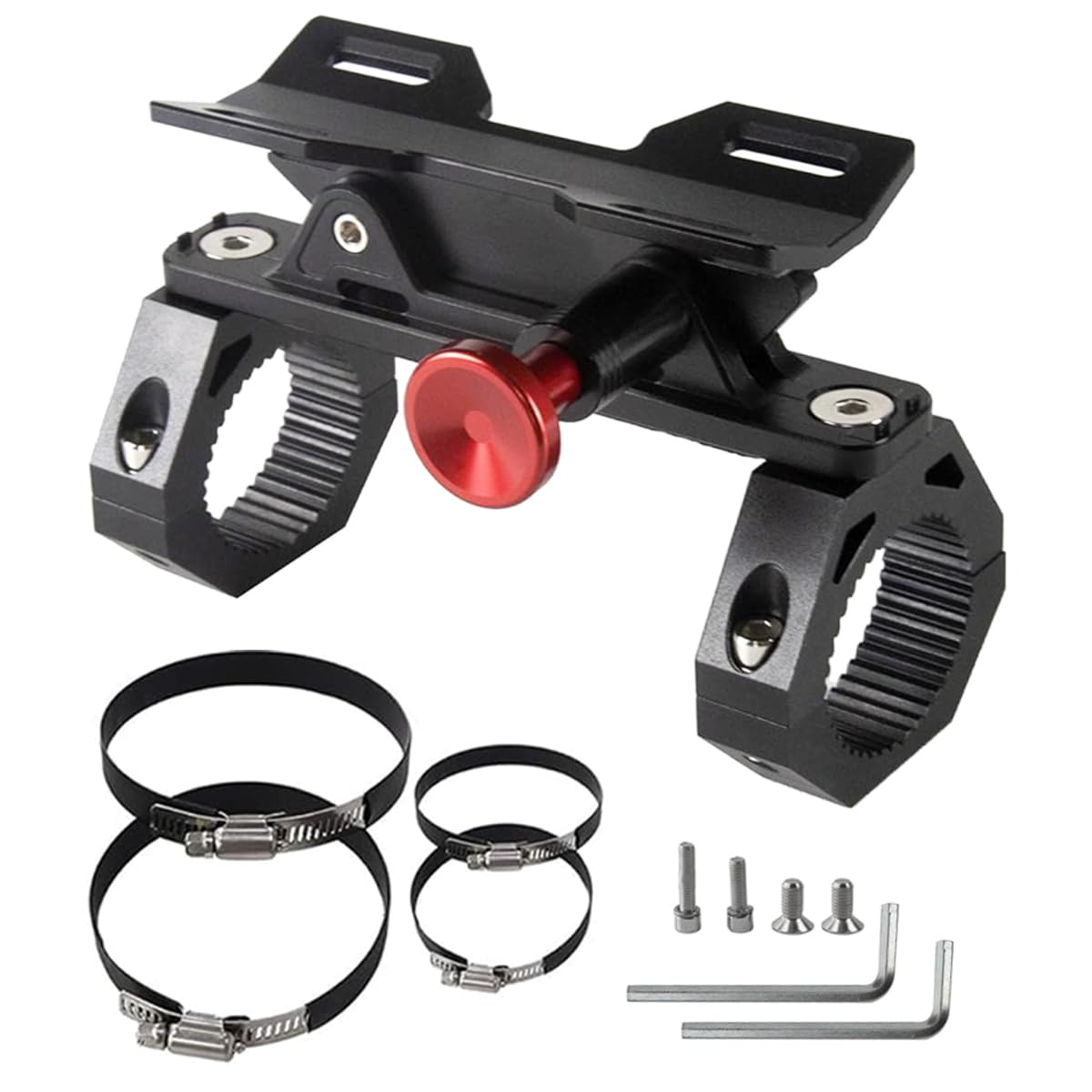 UTV Fire Extinguisher Mount Kit - Adjustable Quick Release Roll Bar Car Fire Extinguisher Bracket Holder for 1.75-2in Roll Bar ATV UTV Polaris RZR SXS Ranger Camper Jeep Can-Am Durable Aluminum Alloy