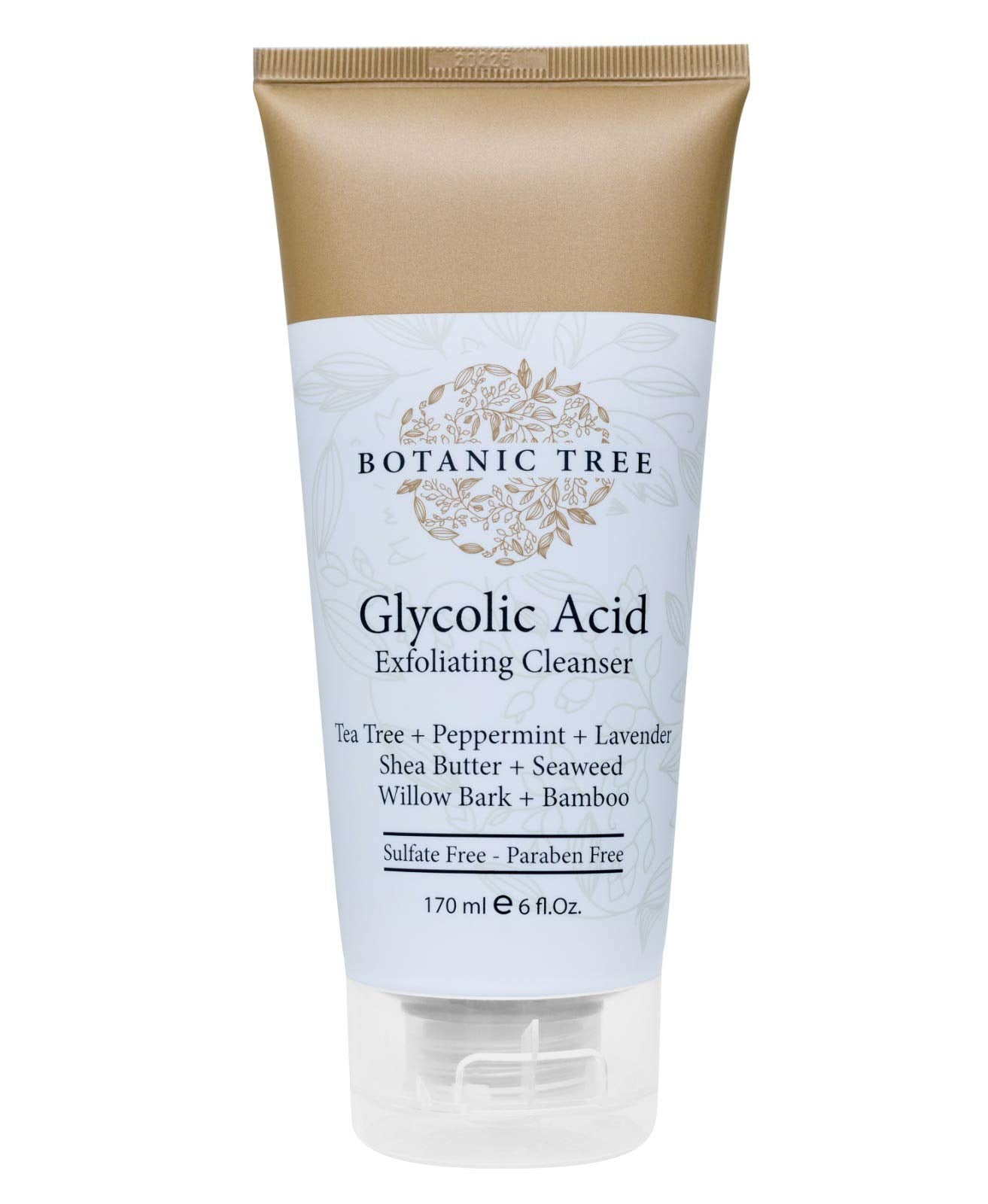 Botanic Tree Double Face Wash Kit - Gentle Facial Cleanser Set of Glycolic Acid Exfoliator Facewash And Vitamin C Cleanser for Women, Men - Natural Exfoliating Scrub Set for Oily, Dry, Sensitive Skin
