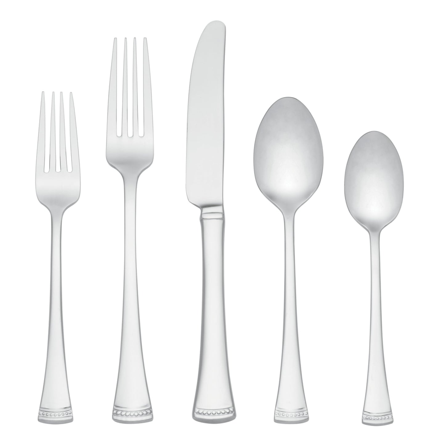 Lenox Silverware Set, Portola Mirror 20 Piece Flatware Set, Service For 4, 18/10 Stainless Steel, Dishwasher Safe, Flatware Cutlery Sets, Utensils, Knives Spoons and Forks, Home (Silver, 20 Pieces)
