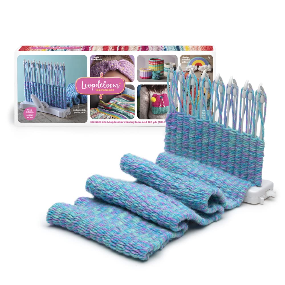 Loopdeloom – Weaving Loom – Learn to Weave – Award-Winning Craft Kit, multi