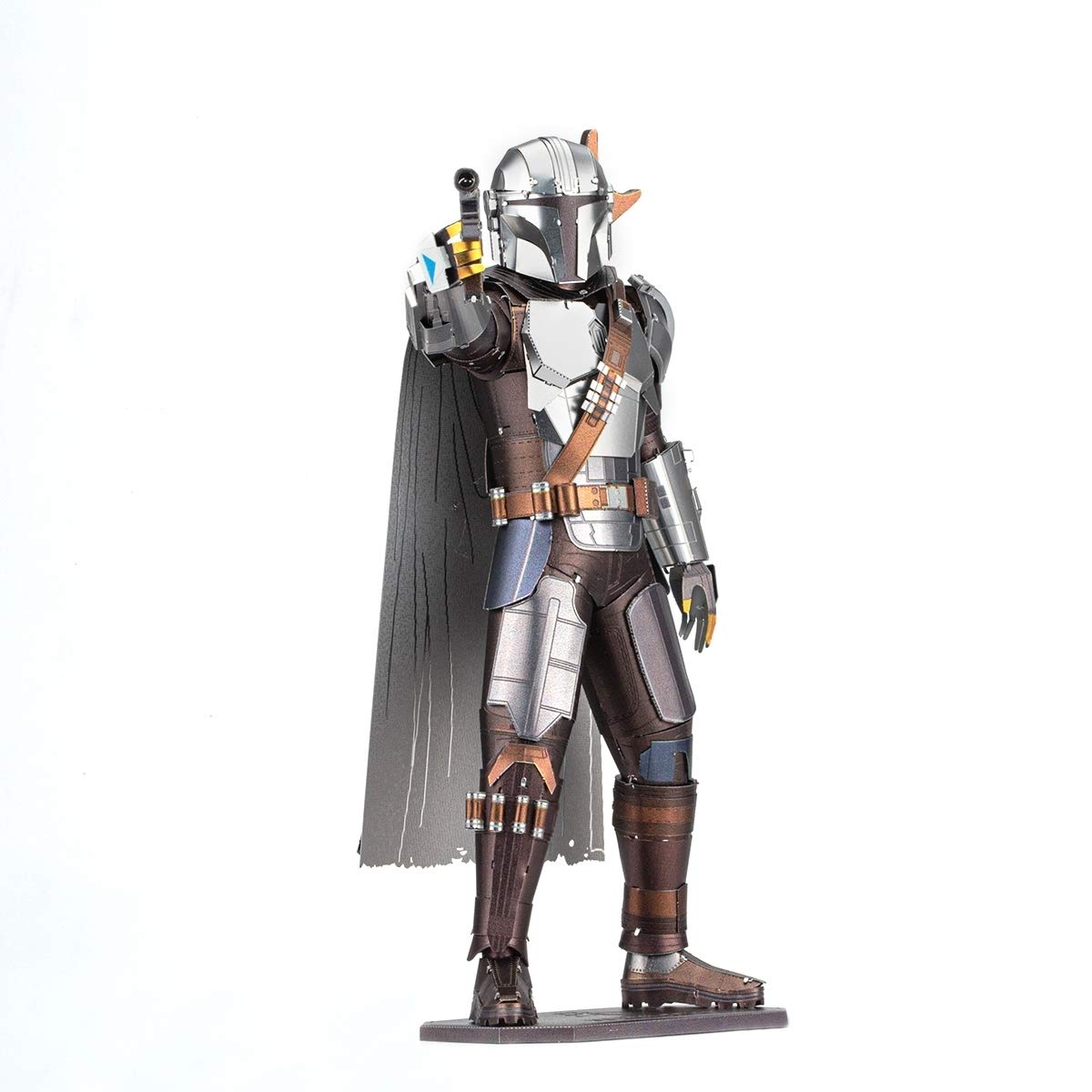 Fascinations ICX146 Metal Earth Metal Kits - Star Wars The Mandalorian The Mandalorian, Laser Cut 3D Construction Kit, 3D Metal Puzzle, DIY Model Kit, 3 Metal Circuit Boards from 14 Years