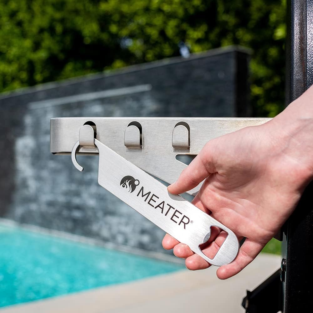 MEATER Plus Bundle: Smart Digital Wireless Meat Thermometer with Microfiber Kitchen Towel & Bar Blade Opener | Grilling, Smoking, Roasting, Baking, & BBQ | Limited Edition Brown Sugar Color