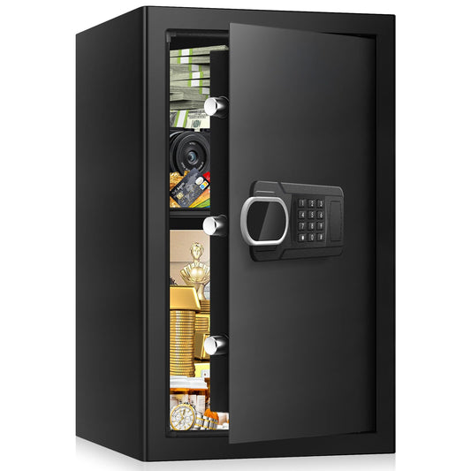 3.3 Cubic Feet Large Safes for Home Use Fire and Water Proof, Anti-Theft Digital Security Safe Box With Programmable Keypad & Spare Keys, Home Safes Water and Fireproof for Documents Money Valuables