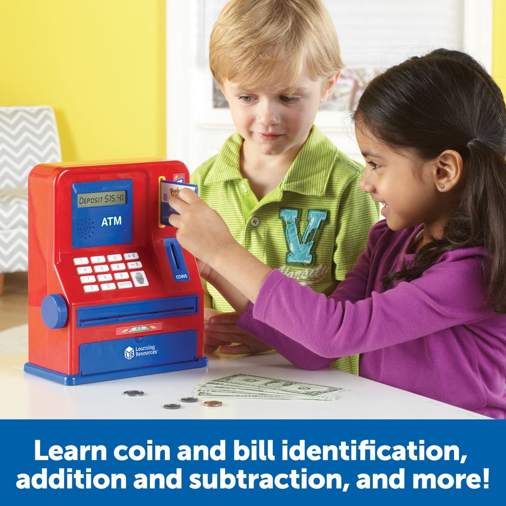 Learning Resources LER2625 Pretend and Play Teaching ATM Bank Toy