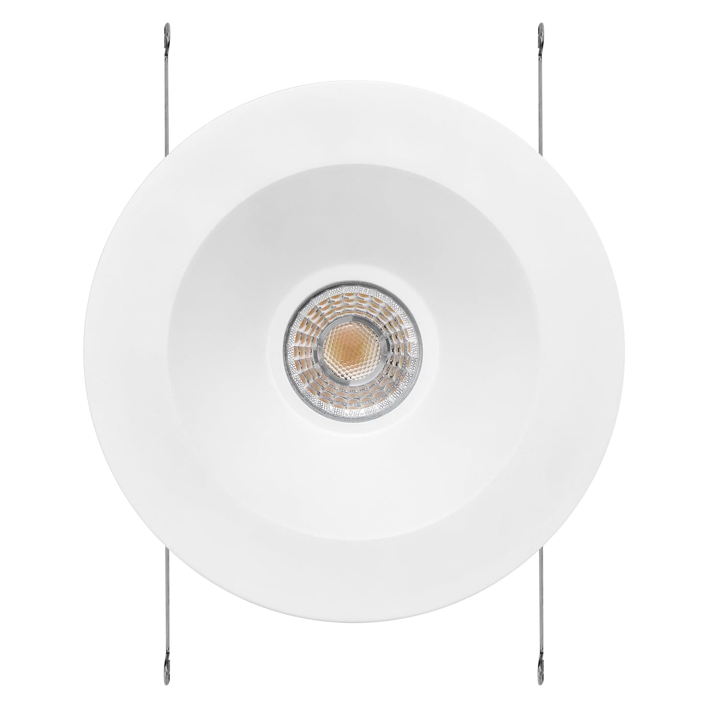 Maxxima 5 in. & 6 in. Retrofit Recessed Anti-Glare LED Downlight, 1300 Lumens, 5 Color Temperature Selectable 2700K/3000K/3500K/4000K/5000K, Dimmable, E-26 Quick Connect Adapter, 90 CRI, White Trim